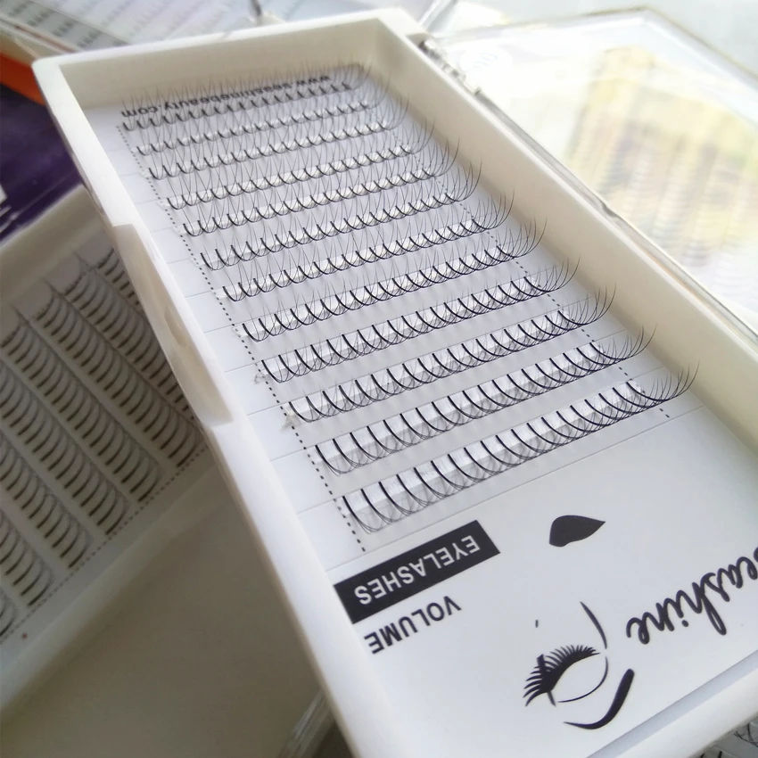 Online Seashine C D Curl 3D W Lash Bulu Mata Palsu Individu Bulu Mata Ekstensi 14 9 MM Palsu Volume Bulu Mata Penggemar bulu Mata 0.07 0.05