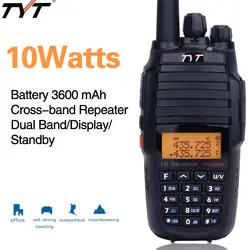 TYT TH-UV8000D портативная рация 10 Вт кросс-полосный повторитель UHF VHF Двухдиапазонный 3600 мАч трансивер 10 км ручной портативное Любительское радио