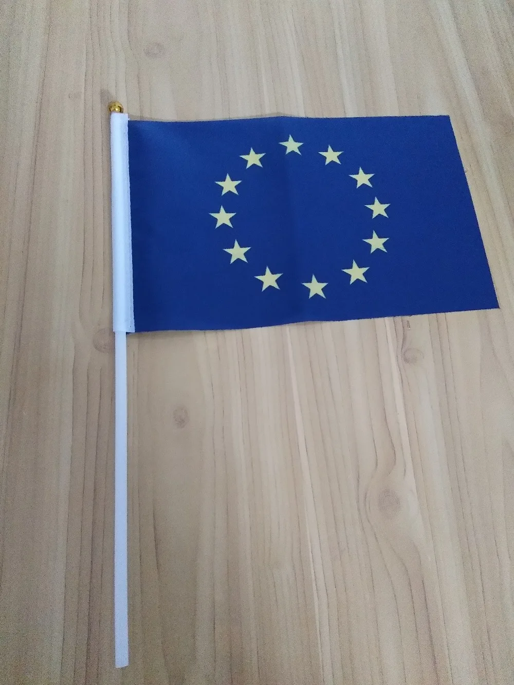 

KAFNIK,10/20/50/100 PCS The Small EU flag 14*21CM European Union Flag the hand national flag with Pole Hand Waving flag