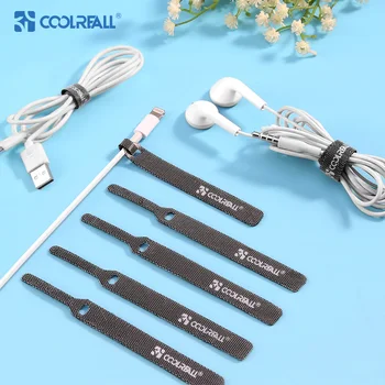 

Coolreall cable protector organizer Wire Winder Cable 11cm management for iphone xiaomi HDMI Mouse Cord earphone AUX USB cable