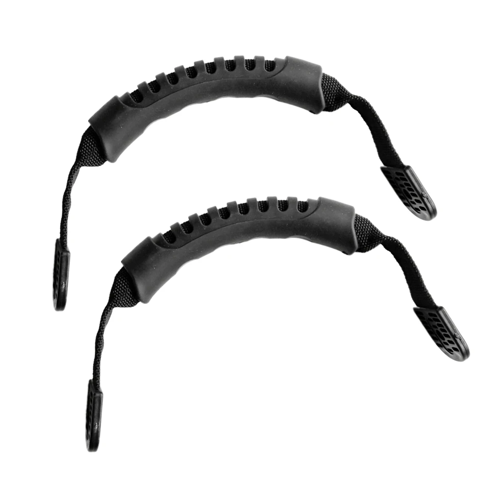 Perfeclan 2 Pieces Durable Kayak Canoe Boat Carry Handle Side Mount Strap Flat Moulded Webbing DIY Kayak Accessories