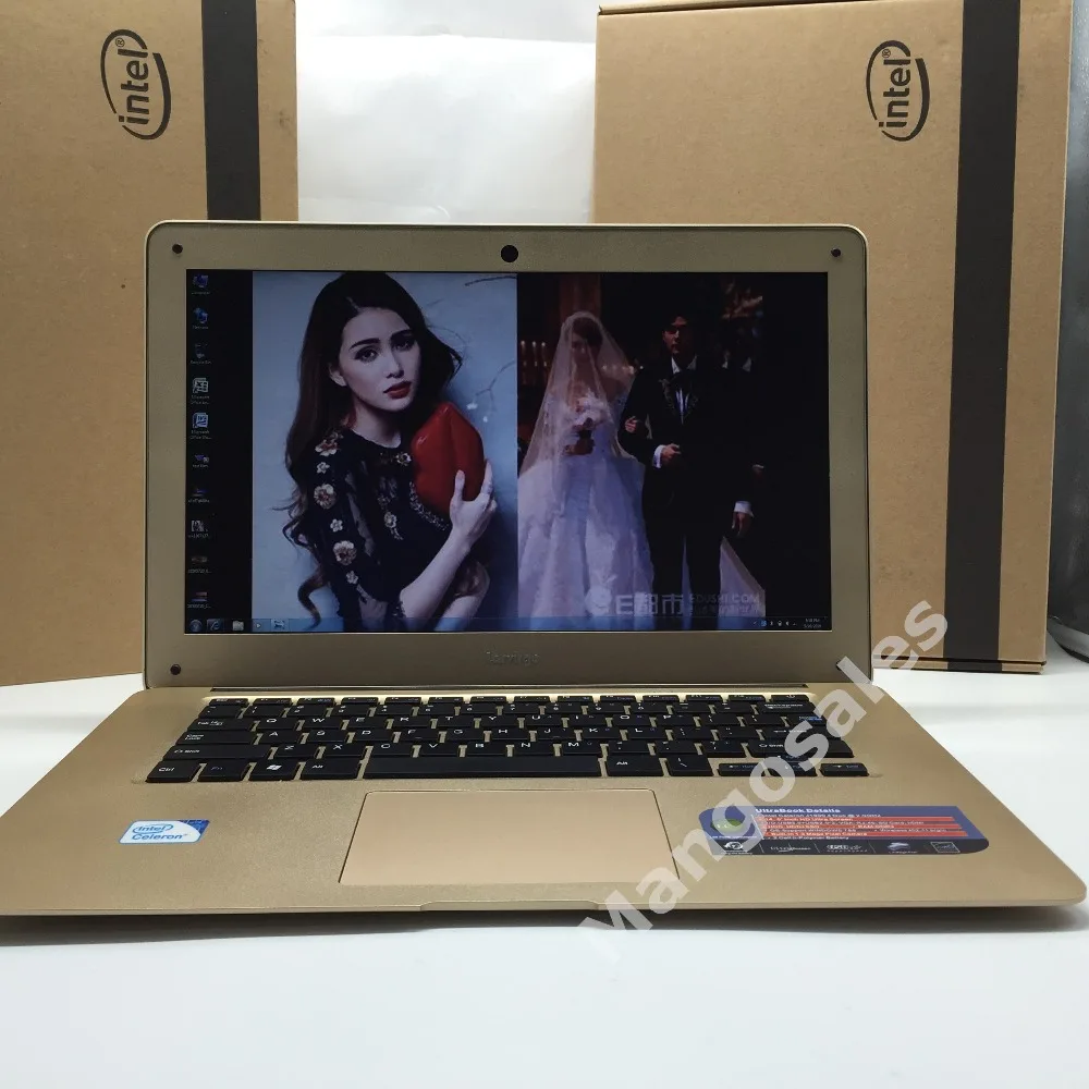 2016 New 14 inch win7/win8.1 Laptop computer PC In-tel Celeron JI9002.0GHZ Quad Core 4GB RAM 500GB HDD Slim Ultrabook