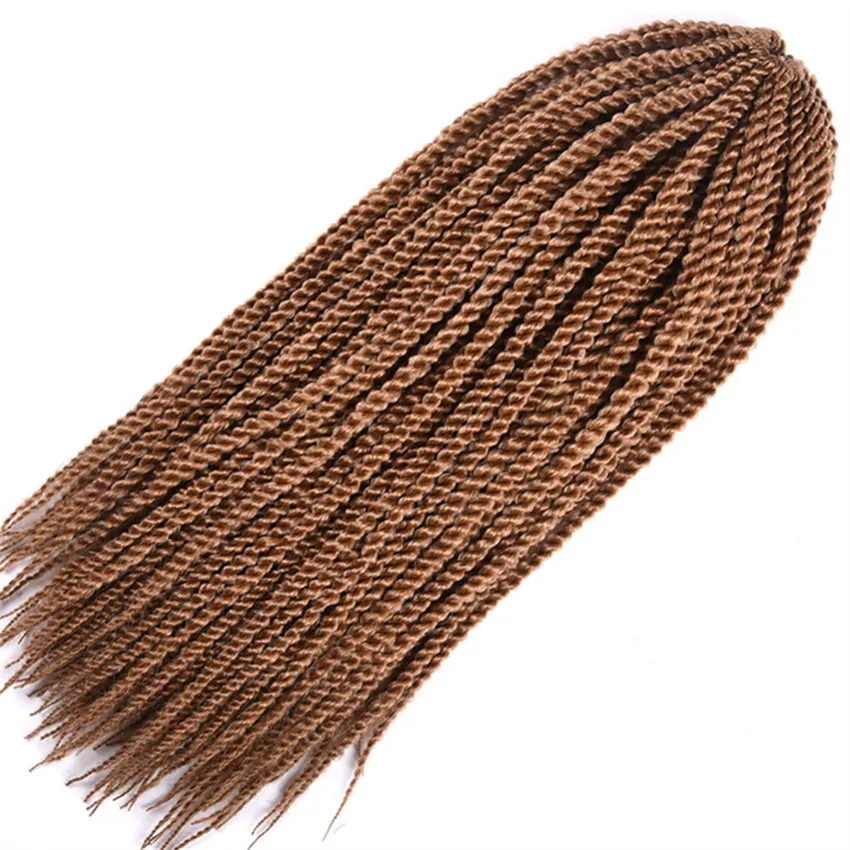 6 упаковок Feibin твист вязание крючком плетение волос для наращивания в африканском стиле черные женские Синтетические афро волосы 18 дюймов c17