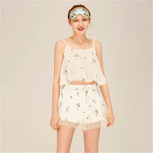 Женские пижамные комплекты, сексуальные, милые, белые, с кружевными цветами, с вышивкой, короткие, милые, летние, наивысшего качества, эксклюзивные Наборы для дам