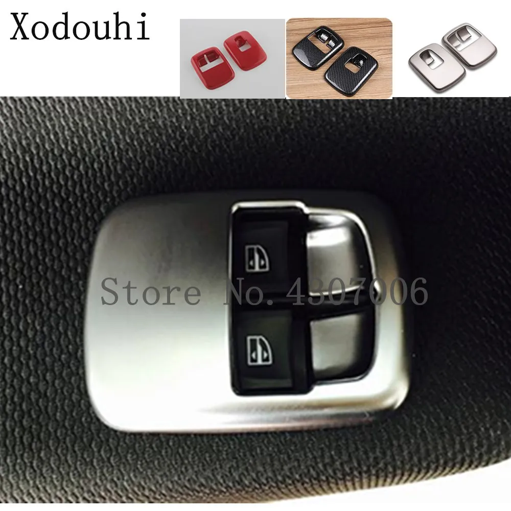Car Inner Door Window Glass Panel Armrest Lift Switch Button Trim