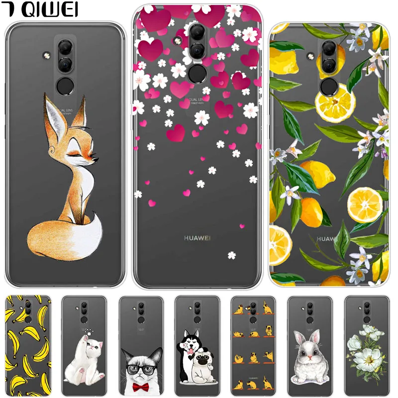 

6.3'' For Huawei Mate 20 Lite Case TPU Silicone Soft Back Cover for Huawei Mate 20Lite Case Mate20 Lite Fashion Transparent Para