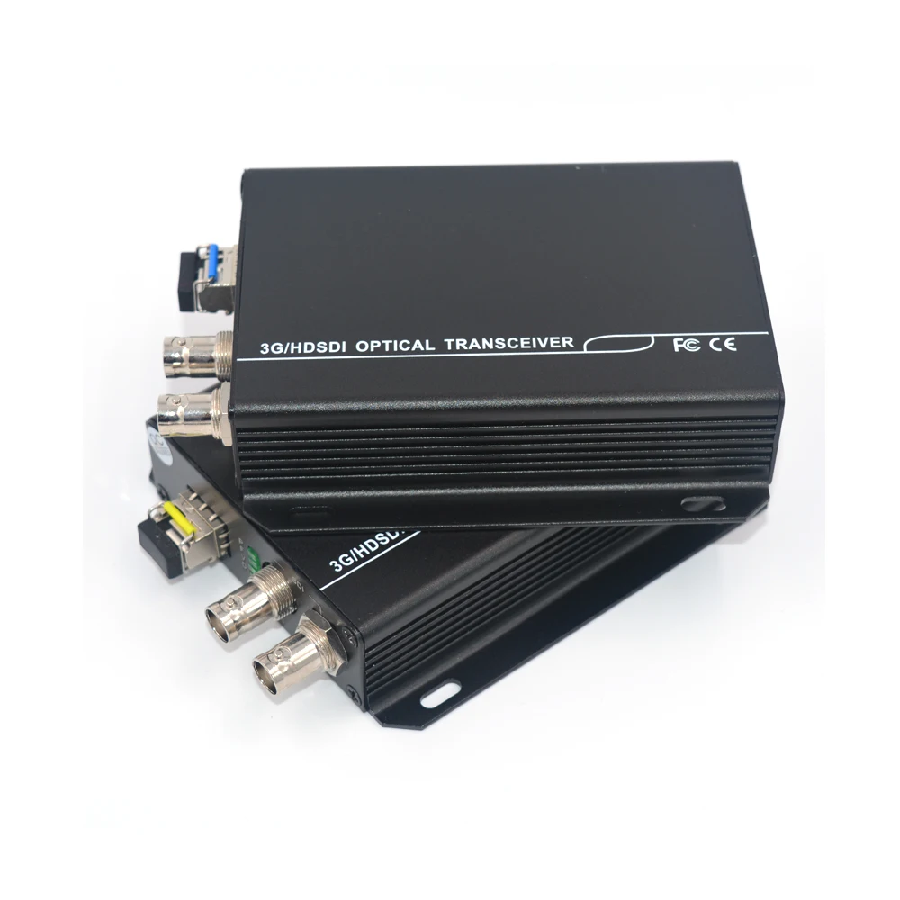 3G HD SDI Video/Audio over Fiber optic Media Converters Transmitter Receiver single fiber up 10Km SFP LC for HD video broadcast