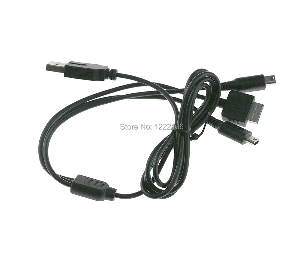 Chengchengdianwan 3 in1 USB Мощность Зарядное устройство зарядный кабель Шнуры для Nintendo ndsl ndsi psv1000 зарядки приводит Кабели 20 шт./лот