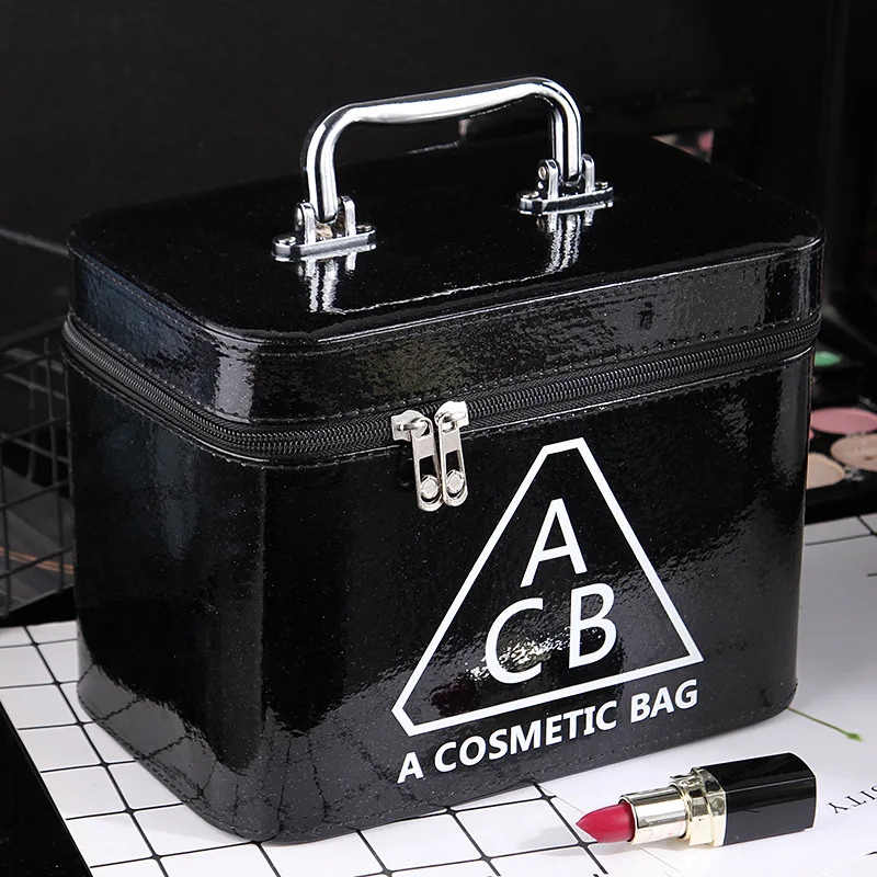 

Cosmetic Bag Large Capacity New Hand-held Lady Cosmetic Box Korean Edition Cute Travel Receiving Box INS Waterproof Cosmatic Bag