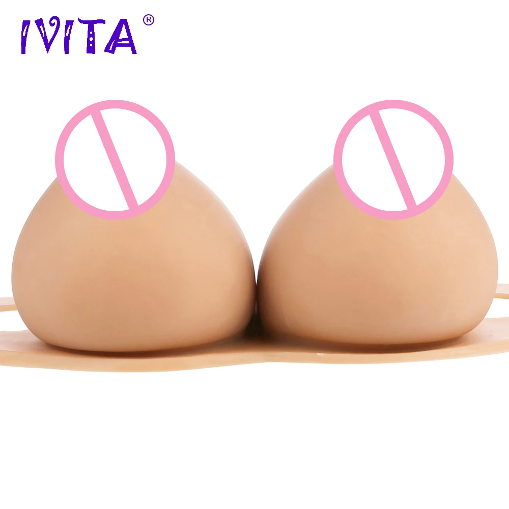IVITA 4400 г реалистичные силиконовые формы груди поддельные сиськи для
