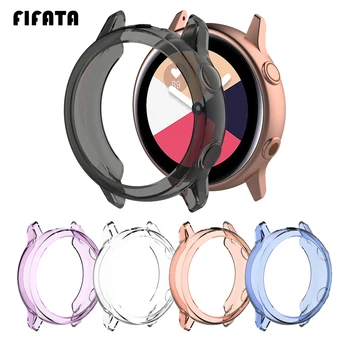 

FIFATA Soft Smart Cover Case For Samsung Galaxy Watch Active Clear TPU Protector Watch Case Cover Shell Protective Case