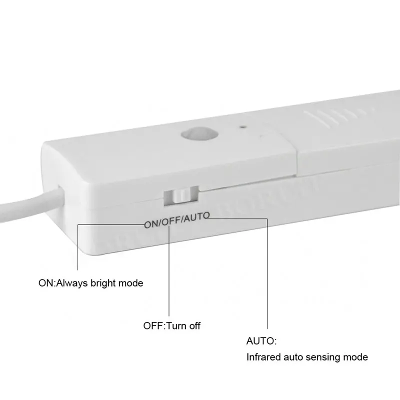 BORUiT светодиодный светильник с датчиком движения, светильник для шкафа, кухни, спальни, шкаф, светильник, ночная лампа, ТВ ПОДСВЕТКА, полоса