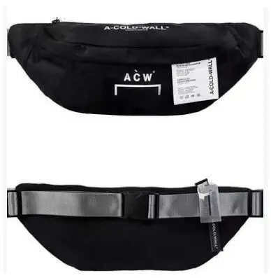 

New Product 2019 Fashion Stylist Brand A-COLD-WALL 18SS Cold wall Fanny pack crossbody bag Hip Hop Single shoulder bag 39*26