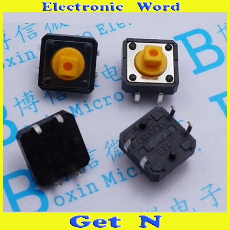 

50pcs Omron B3F-4055-L4 12*12*7.3 Switch with Original Packaging Omron Switch 10 Free Make-up Genuine for One Fake