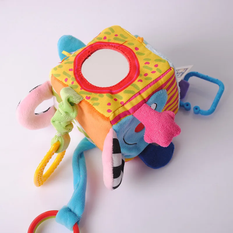 Brinquedo do Bebê Bloco de Pelúcia Meses para Crianças Novo Bebê Móvel Embreagem Cubo Chocalhos Cedo Recém-nascido Desenvolvimento Educacional Brinquedos 0-12 18 recém-nascido desenvolvimento educacional brinquedos 0-12 meses para crianças