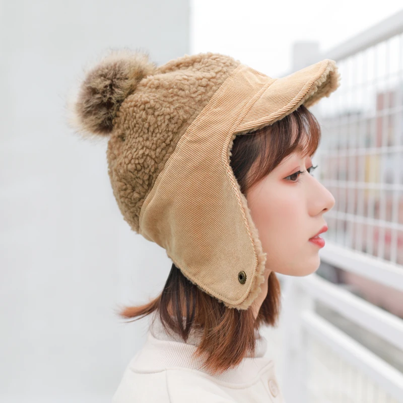 

Russian Ushanka Hats with earflaps Cossacks Military Soviet Bomber hat hat Adult unisex Cotton Solid Russian