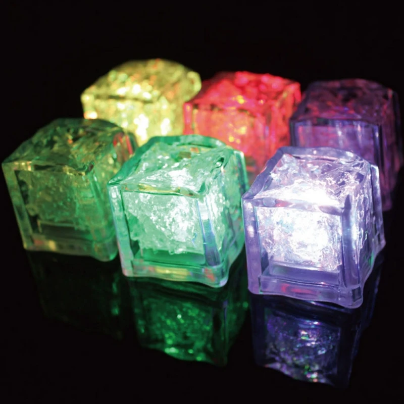 1 шт. красочные индукционные Светящиеся Кубики Льда кубики льда в воду яркие кубики льда куклы Sydmaker аксессуары
