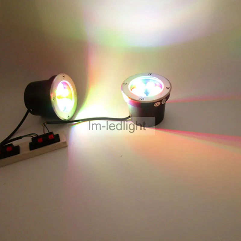 

12V outdoor ground led light 6W dia150mm floor led spot warm / netural / pure white pink RGB led underground light free ship