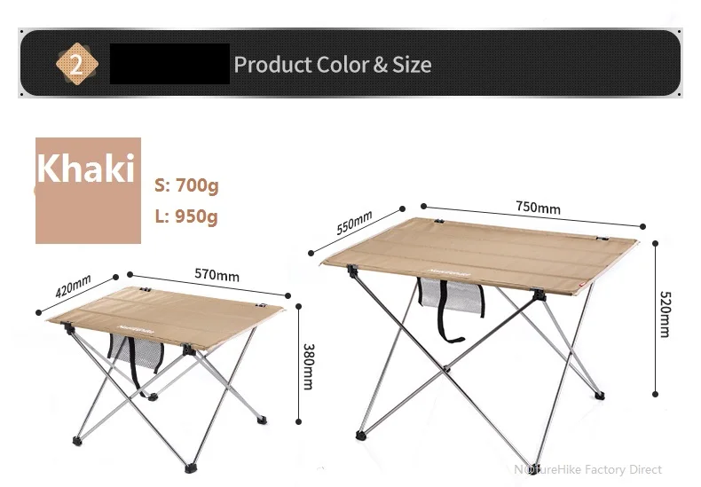 Mesa de Piquenique de Acampamento Mesa em um Bolsa-leve e Fácil de Transportar para Camping Dobrável Portátil Compacto Roll-up Caminhadas 3 e Fácil de transportar para Camping Caminhadas