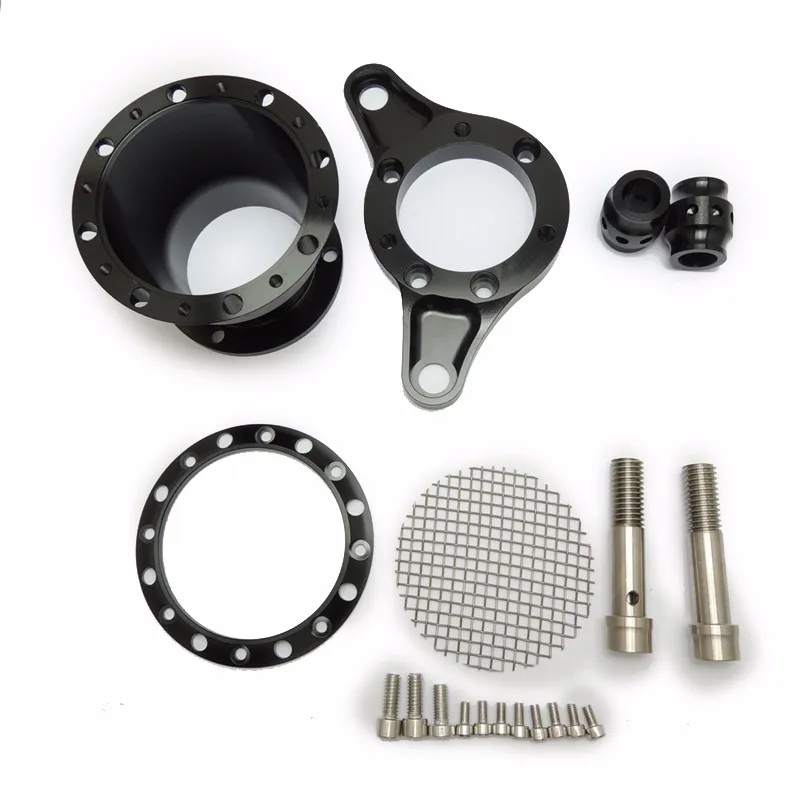 For 1991-2014 Sportster 883 1200 & Big TwinTwin Cam 1993-2006 (CV Carburetors) Velocity Stack Air Cleaner Kit Black (2)