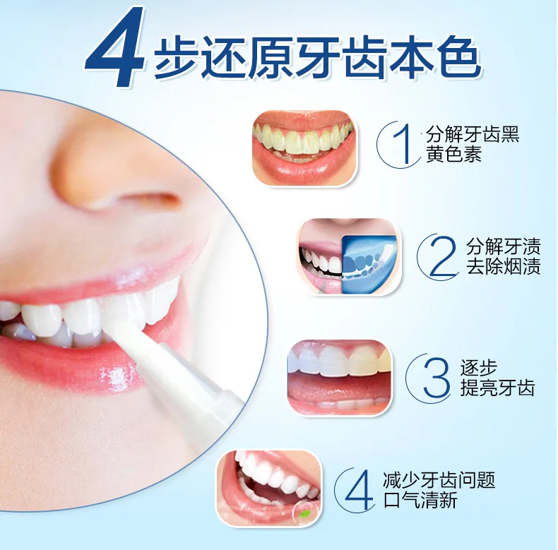 1 шт. Горячая креативная эффективная ручка для отбеливания зубов гель отбеливатель пятен Ластик Сексуальная Звездная улыбка уход за зубами