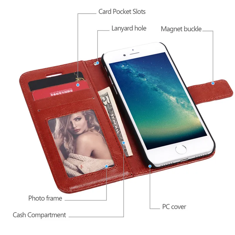 LANCASE для iPhone 6s 11 PRO чехол из искусственной кожи роскошный кошелек 6 Plus 5S 7 8 Hoesje|for