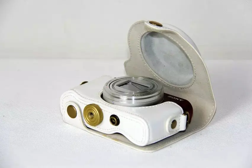 camera handbag New Retro Vintage Pu Leather Camera Case Bag for Sony HX90 WX500 HX90V with Strap camera bag crossbody