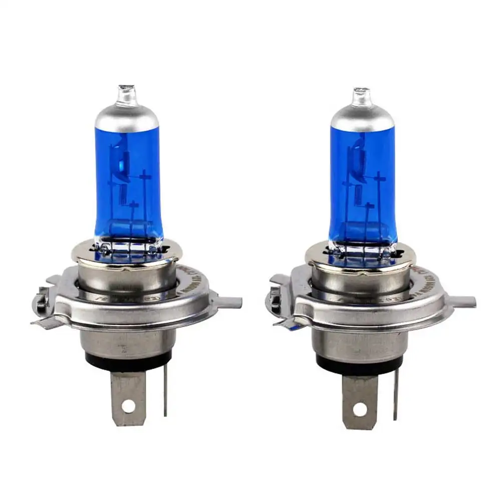 2pcs H4 12V 55W 100W Halogen Bulbs Lights Car Headlights Bright 6000K