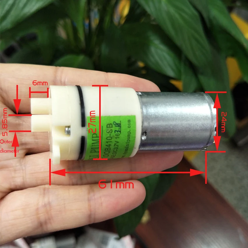 DC 3,7 V самовсасывающий водяной насос электрический воздушный микронасос мембранный насос системы водяного охлаждения небольшой вакуумный насос с выходное отверстие