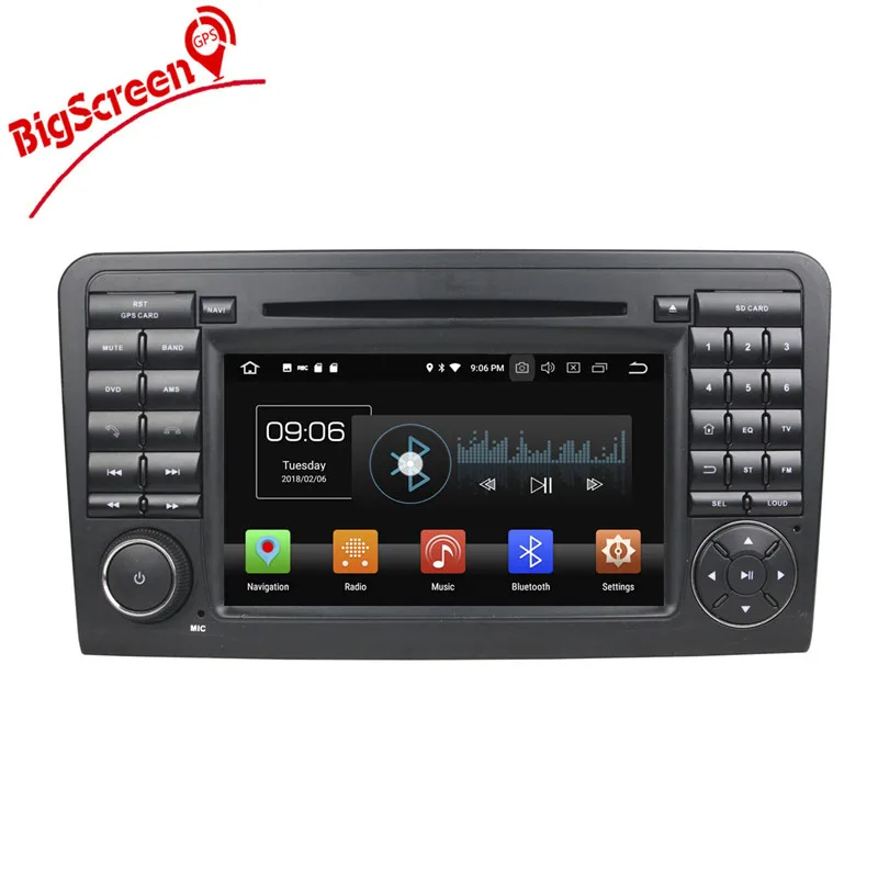Top 2 Din Android 8.0 Car Radio GPS Navi For Mercedes Benz ML W164 ML350 ML500 GL X164 GL320 IPS Unit stereo RAM 4GB+32GB 8 Core 9