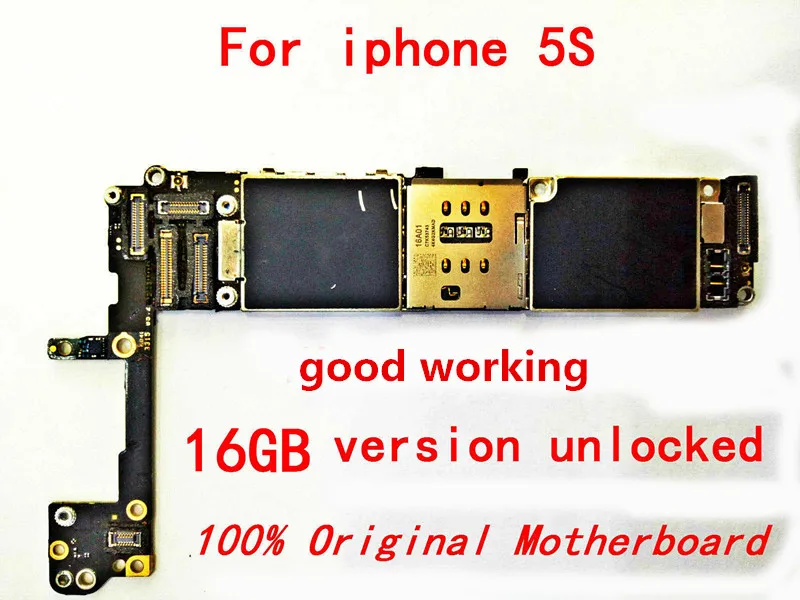 

Gift+For100% original iphone 5S Mainboard for the Apple iPhone 5s 16gb Without Touch ID and unlocked Logic board +tool