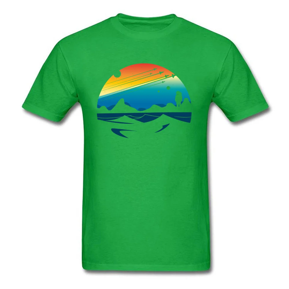 Design Fashionable Man T-shirts Round Collar Short Sleeve Pure Cotton Tops Shirts 3D Printed Tops T Shirt Top Quality Scenic colorful space view shuttle pilot science fiction art green