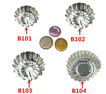 

10000 pcs Chrysanthemum Style Aluminum Foil Egg Tart Mold Cupcake Mold Tartlet Pan Cake Baking Cup Household Pastry Tools