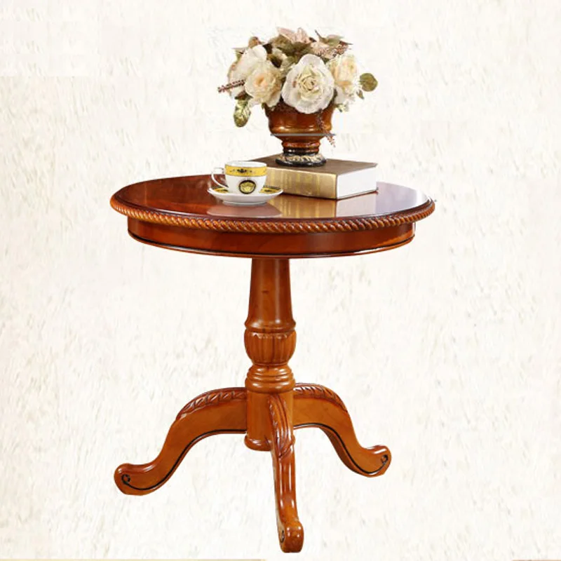 Hot Antique European luxury carved coffee table 100% wood tea table European wood table living room fruniture hotel salon table
