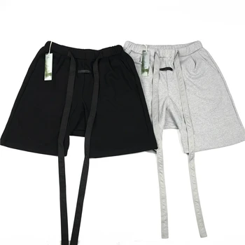 

Overlong Belt Summer Heavy Cotton Sweat Shorts Loose Fit Harem Joggers Short Streetwear