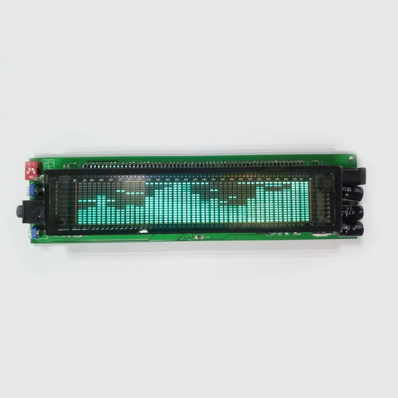 VFD FFT Nivel de espectro de música Indicador de Audio ritmo LED pantalla de medidor de VU OLED para coche de 12 V 24 V tablero amplificador