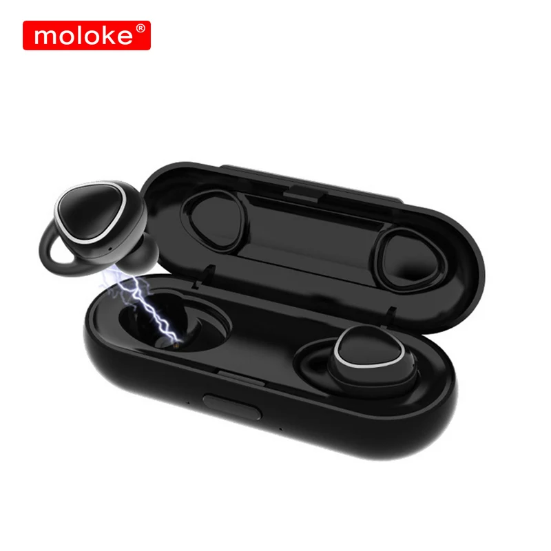

moloke mini TWS earbuds Bluetooth 5.0 Sports Headset Wireless Earphone with charging box