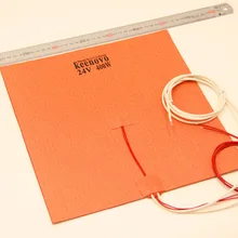 300 мм X 300 мм 400 Вт@ 24 В KEENOVO силиконовый нагреватель 3d принтер сборка пластины нагревательный элемент нагревательная подушка