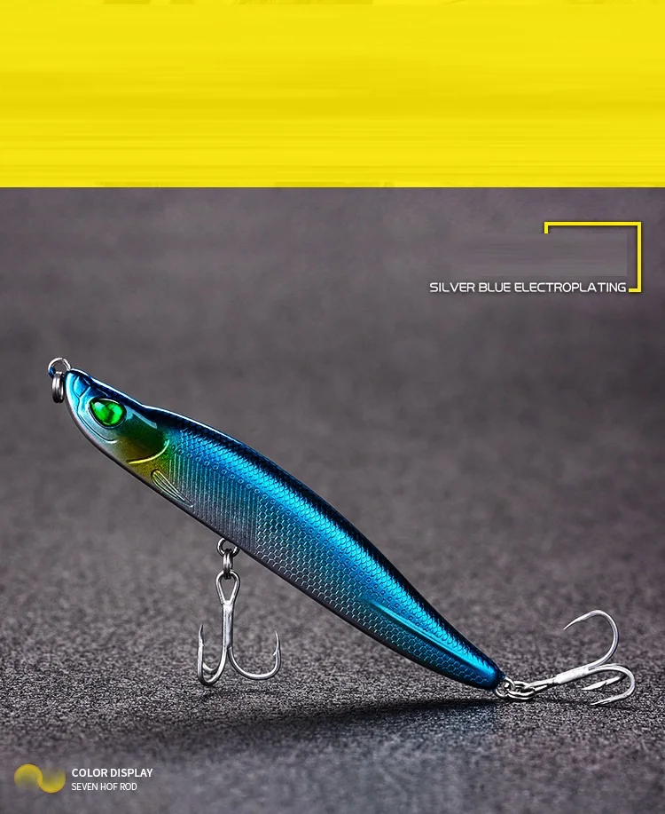 8.5cm 11g Jerkbait Electric Vibration Fishing Lure Twitching Bait Rechargeable Lures Wobblers Sinking Minnow Hard Baits Lurre