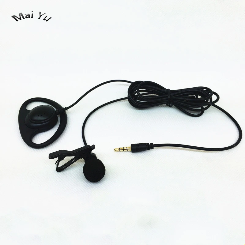 Two Radio Earphone Mobile Phone Monitor Microphone Hidden Headphone Microfone Recording for Most Phone Computer