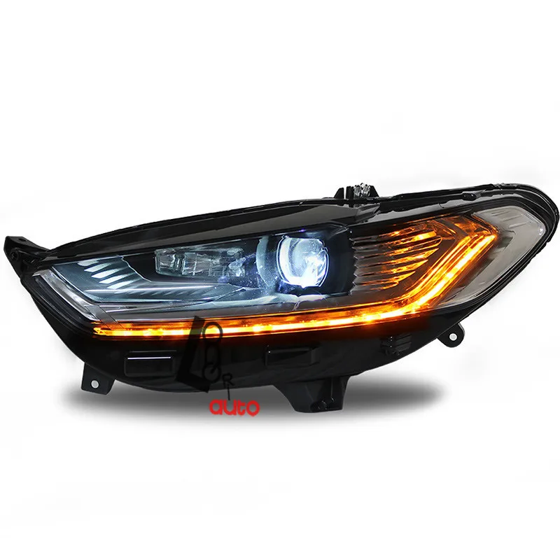 car styling bi xenon projector headlights with led drl for xenon car lights