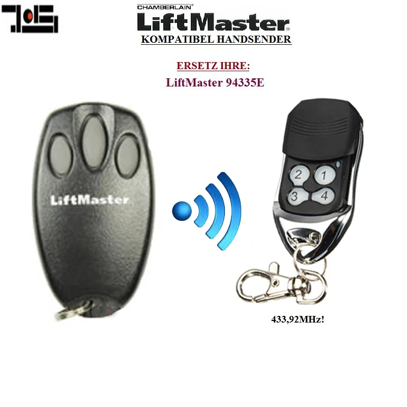 Для Liftmaster 94335E, Chamberlain 94335E двери гаража дистанционное управление Замена