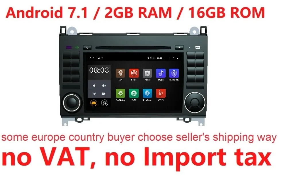Android 7 1 for Mercedes Benz Sprinter B200 B class W245 W209 font b car b