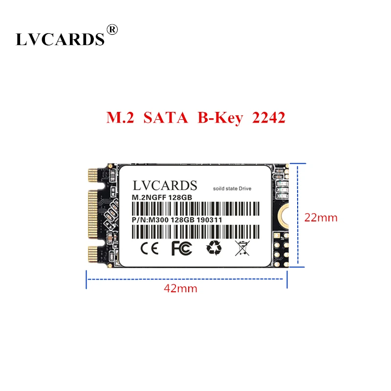 LVCARDS m.2 ssd 128gb 256gb 512gb SSD M2 SATA NGFF 1 ТБ 2 ТБ HDD 2242 mm 2260mm 2280 mm disco duro ssd для ноутбуков