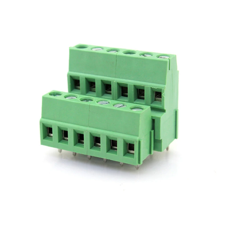 12 контактов 5 08 мм/0 2 &quotдвухрядный PCB винтовой клеммный блок соединитель 40