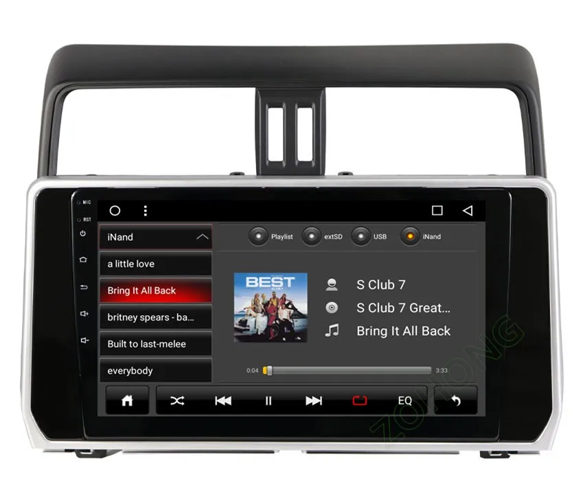 Cheap 2.5D 10.2 inch Octa 8 Core 2G+32Gb Android Car DVD Player for Toyota Land cruiser Prado 150 2018 2019 autoadio GPS Navigation BT 29