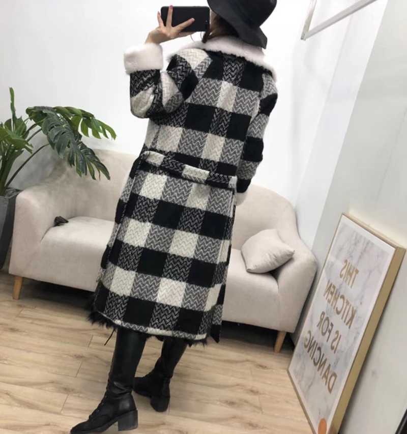 2018 Parka Réel black Coréenne De Manteau Taille Lingerie Fourrure Vestes Plus Outwear La Hiver Vêtements Mouton Femmes Red YprYqHR