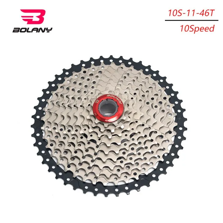 

BOLANY 10 Speed 11-46T 10s Wide Ratio MTB Mountain Bike Bicycle Cassette Sprockets for parts m590 m6000 m610 m780 X7 X9