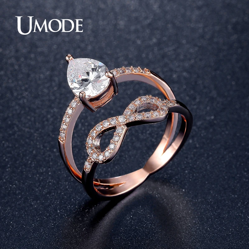 font b UMODE b font Brand Jewelry Infinit font b Rings b font For Women