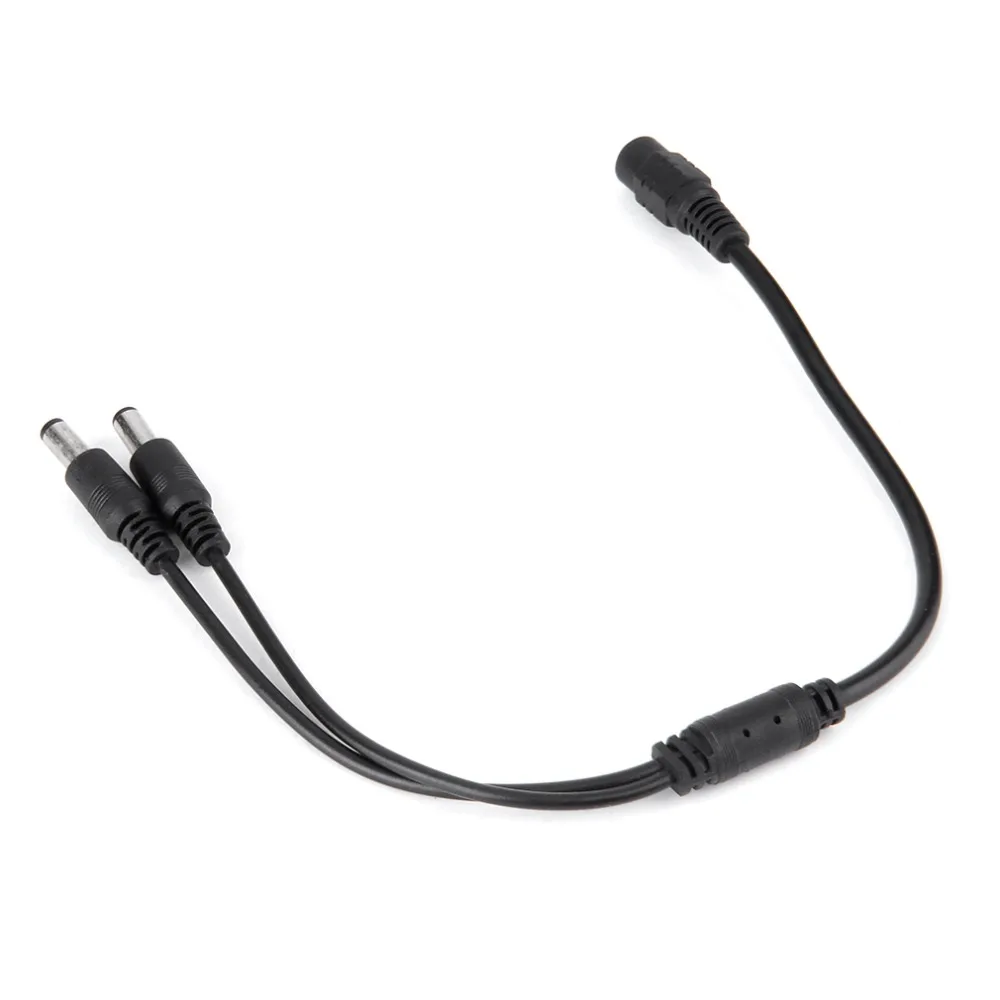 2pcs CCTV Security Camera DC Power Splitterr 1 Female to 2 Male Cable Cord Adapter free